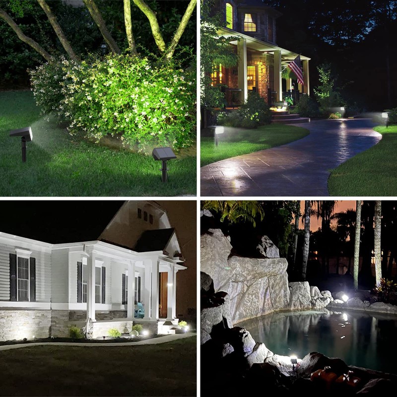 WELALO Solar Spot Lights Outdoor, [6 Pack/65 LED/3 Modes] Solar