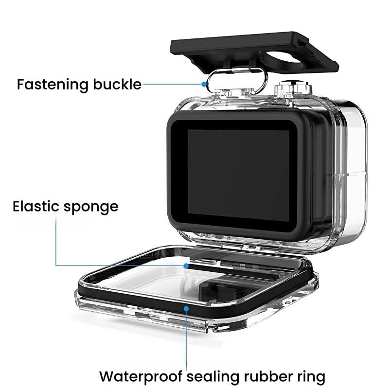Azragon Gopro Protective housing for Hero13/12/11/10/9 with Quick Release Bracket