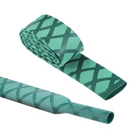 Heat Shrink Tubing, Heat Shrink Wrap Tube Sleeve for Fishing Rods Grip Handle with Non Slip and Insulation Green (Diameter 30mm, Length 39in)