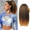 MODSIGHT Yaki Straight Ponytail Extension for Black Women, 14 Inch