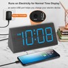 DreamSky Wooden Digital Alarm Clocks for Bedrooms - Electric Desk