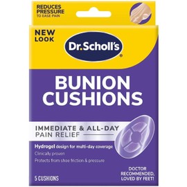 Dr. Scholls Bunion Cushions Duragel 5 Count (Pack of 6)