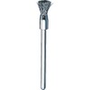 TRUSCO 53E-4 End-Type Brush, Stainless Steel, Wire 0.1 x Tube Diameter Φ5 x Axis Φ3