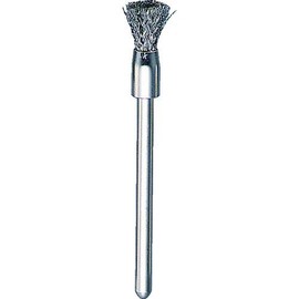 TRUSCO 53E-4 End-Type Brush, Stainless Steel, Wire 0.1 x Tube Diameter Φ5 x Axis Φ3