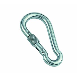 spring hook with safety screw, a4, 4x40mm