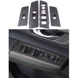 For Honda CRV 2023 2024 2025 Window Control Switches Protective Panel, Luxurious Wood Grain Interior Cover Moulding Trims for CR-V LX, EX, EX-L, Sport Hybrid, Sport-L Hybrid, Sport Touring Hybrid-Wood