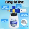 Pressure Washer Foam Cannon with Dual-Connector Tool, Pressure Washer Foam