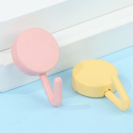 HomeSoGood 20 Pack Mini Adhesive Hooks,Colorful Cute Wall Hooks for Hanging, Self Adhesive Hooks, Wall Hangers Hooks for Bathroom Kitchen Living Room