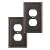 DEWENWILS Wall Plate Switch Plate Outlet Cover, Aged Bronze Light