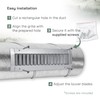 Vent Systems 17" x 5" Inch Galvanized Steel Louvered Air