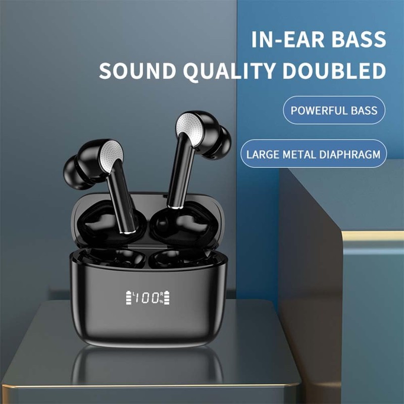 Wireless Bluetooth 5.3 Earbuds with ENC ANC 38dB Noise Cancellation,