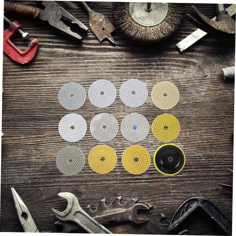 Mobestech Diamond Soft Pads 1 Set Stone Polishing Discs for