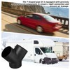Warmluftschlauch Heizungszubehör: WIYETY Y-Rohr-Set für 75mm Diesel-Luftheizungen mit Auslassventilen Auto
