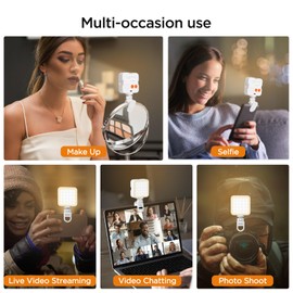 Romon Video Light RGB, Selfie Light 97 LED Video Light, 3000K-6500K with Cold Shoe, CRI 95+, Portable Camera Light for Macro Shooting, Product Photography and YouTube Vlogs