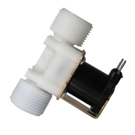 Fankerba 3/4" Water Inlet Electric Solenoid Valve DC 12V Normally Closed N/C 0.02 to 0.8mpa - Plastic Two parallel Screw Thread