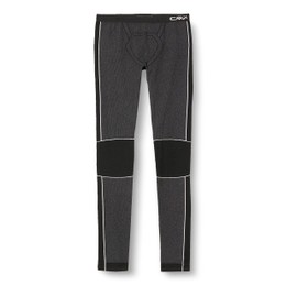CMP - Pantaloni lunghi senza cuciture da uomo, Nero, M/L