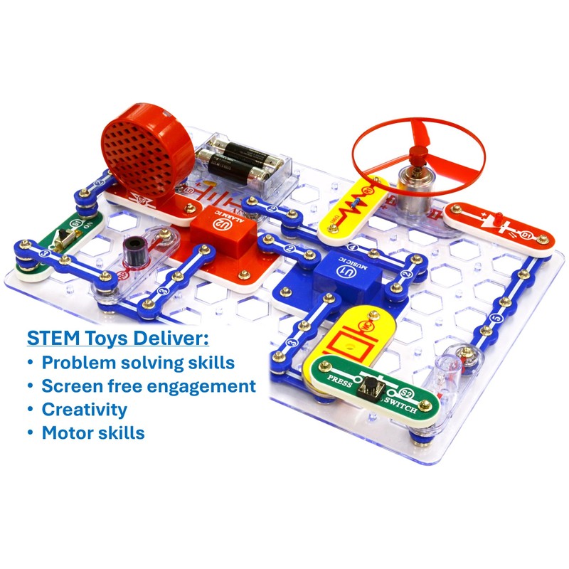 Snap Circuits Jr. SC-100 Electronics Exploration Kit, Over 100 Projects,