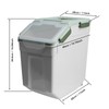 Mairuker 2 Pack Large Flour Storage Container 50 lb Airtight