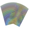 Briartw 20x29cm Holographic Silver Glitter Hot Foil Paper 50 Sheets