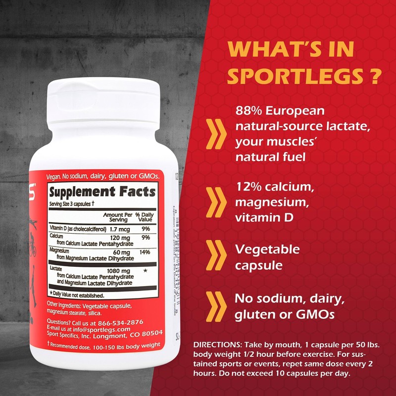 SPORTLEGS Fast Fitness Boost Pre Workout for Men and Women,