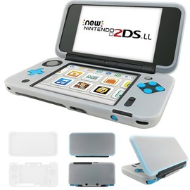 RDFJ New 2DS XL Protector Anti-Scratch Hard Case Sillicon Case Accessories for New 2DS XL (Translucent)