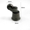 2 x Polished Antique Solid Brass Castors Heavy Duty Universal