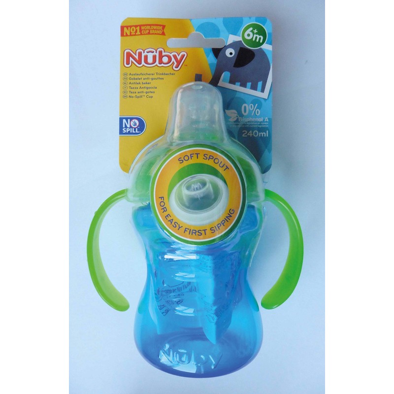 Nûby - Swirl™ Anti-drip Cup – 6 Months Blue