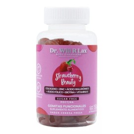 Dr. Will Colágeno Strawcherry Beauty 60 Gomitas Cereza Fresa Dr. Will