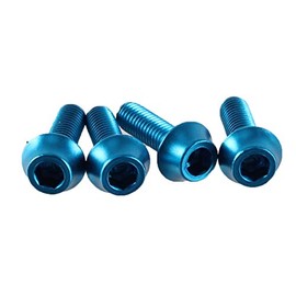 Wolf Tooth Precision Anodized Water Bottle Cage Bolts - 4 Pcs. Teal