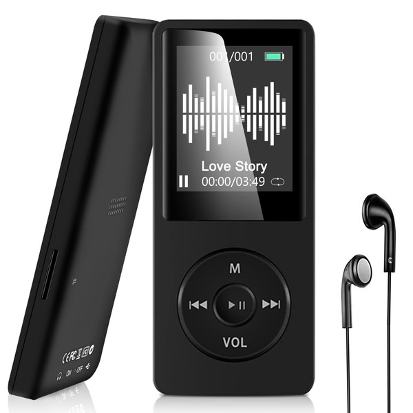 Wodgreat MP3 Player with Bluetooth 64GB Portable HiFi Lossless Digital