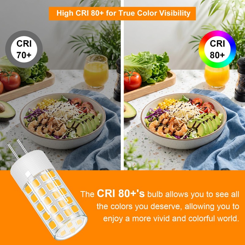 High Voltage 120V G4 LED Bulb Dimmable 5W 3000K Warm