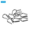 PATIKIL 10 Pack 5mm 3/16" Wire Rope Sleeves Cable Sleeves