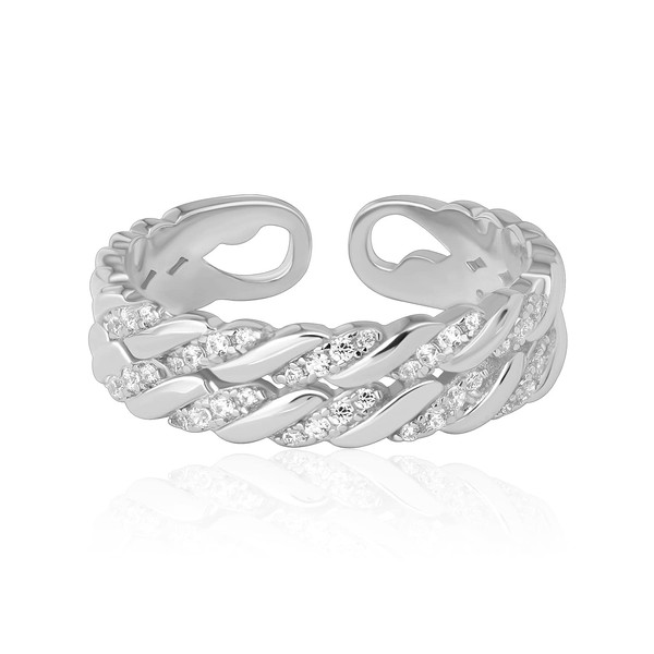 925 Sterling Silver Thumb Ring for Women Dainty Stackable Gold