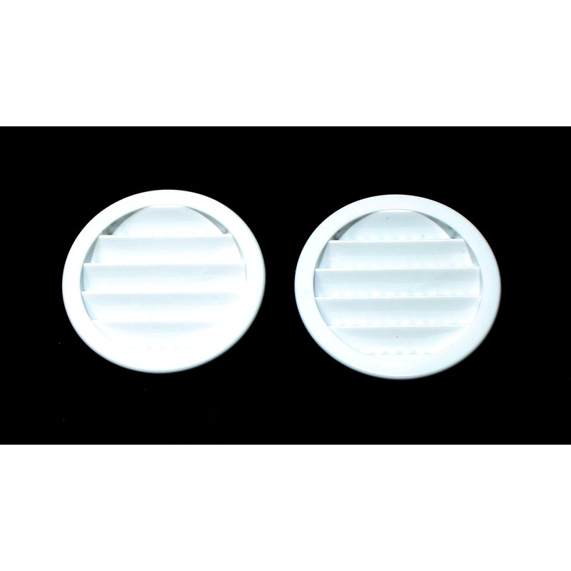 2.5" Round Plastic Louver Soffit Air Vent Reptile Screen Grille