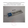 AUA SIGNALETIQUE - Plaque Aluminium brossé imprimé AluSign DARK -