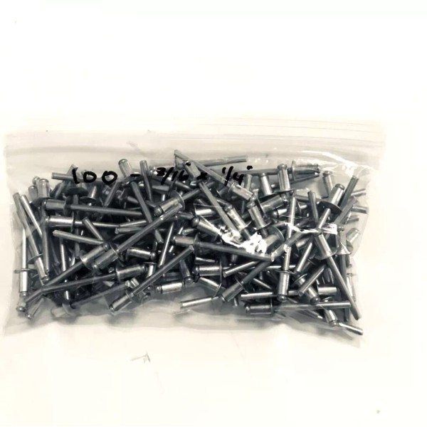 Unbranded Aluminum Pop Rivets 3/16 x 1/4 100 count