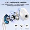 AI Language Translator Earbuds Real Time, 40H Bluetooth 5.3 Translator