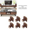 6Pcs Cabinet Knob Rose Flower Shape Delicate Ceramic Knob for