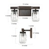 classy leaves Bathroom Light Fixtures, 2-Light Mason Jar Vanity Lights,
