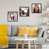 5x5 Picture Frame Set of 6 Black for Wall Hanging