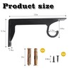 Closet Rod Support Bracket 12 Inch, Heavy Duty Wall Mount,
