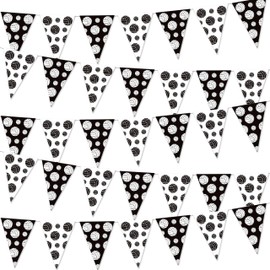 Volleyball Party Supplies Volleyballs Theme Pennant Banner 5Pcs Sports Volleyball Triangle Flags Hanging Garland Banner for Outdoor Indoor Home Sport Birthday Party Baby Shower Favor Decor