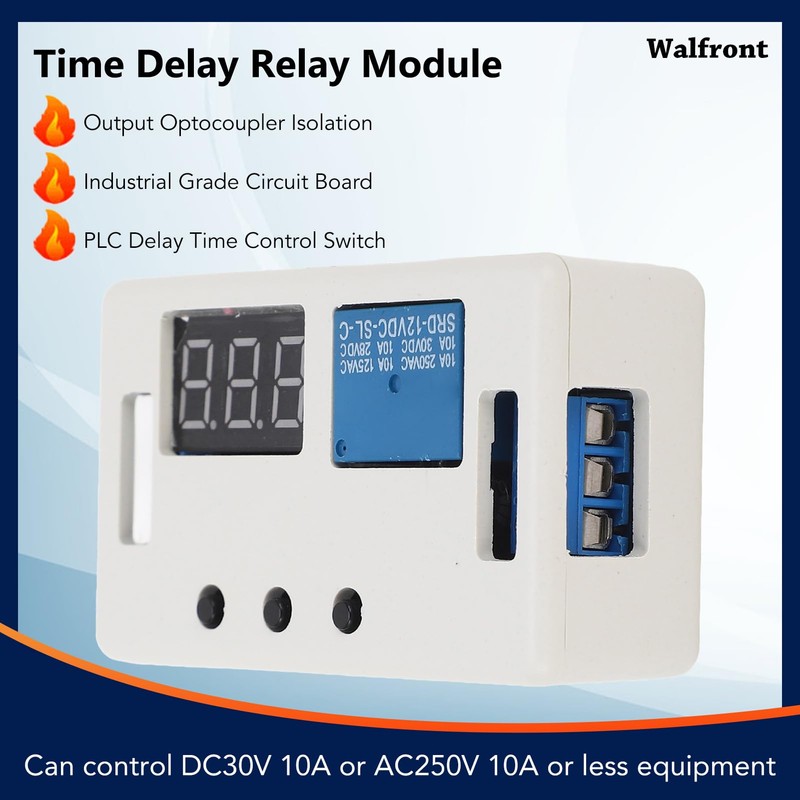 DC 12V Timer Relay 4 Mode Adjustable Digital Delay Relay