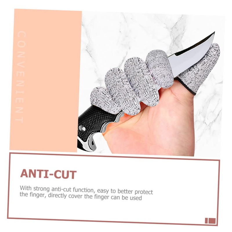 Ipetboom 3 Pairs Cut Resistant Finger Cots Reusable Finger Protectors