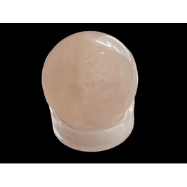 Rose Quartz Sphere with Stand - Crystal Ball - Approximately 35mm Diameter - Healing, Reiki, Rituals, Love, Reconciliation, Soulmates. Twin Flame
