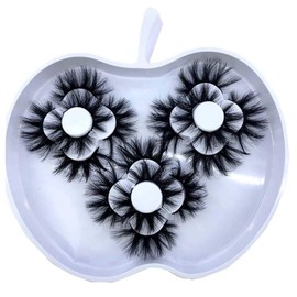 HBZGTLAD 9 pairs Natural Long False Eyelashes 25mm 5d Mink Eyelashes Thick Full Strip Lashes Luxury Makeup Dramatic Lashes 3D Mink Lashes (KD-111)