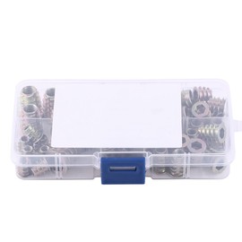 Inserto Roscado, 50 Piezas M4 / M5 / M6 / M8 / M10 Aleación de Zinc Tornillo Tipo Tuerca Hexagonal Tuercas en T Tuercas de Inserción Roscadas Juego de Surtido