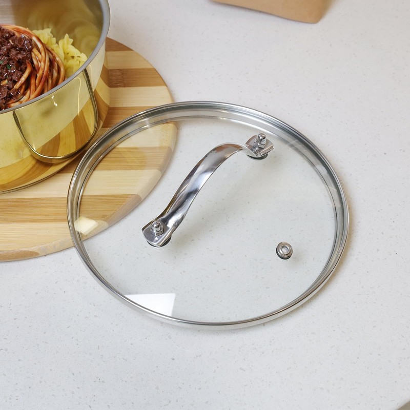 Tighall Universal Lid for Pots, Pans and Skillets, Tempered Glass