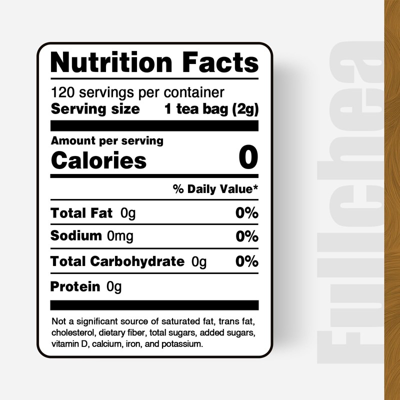 FullChea - Turmeric Ginger Cinnamon Tea Bags, 120 Teabags, 2g/bag