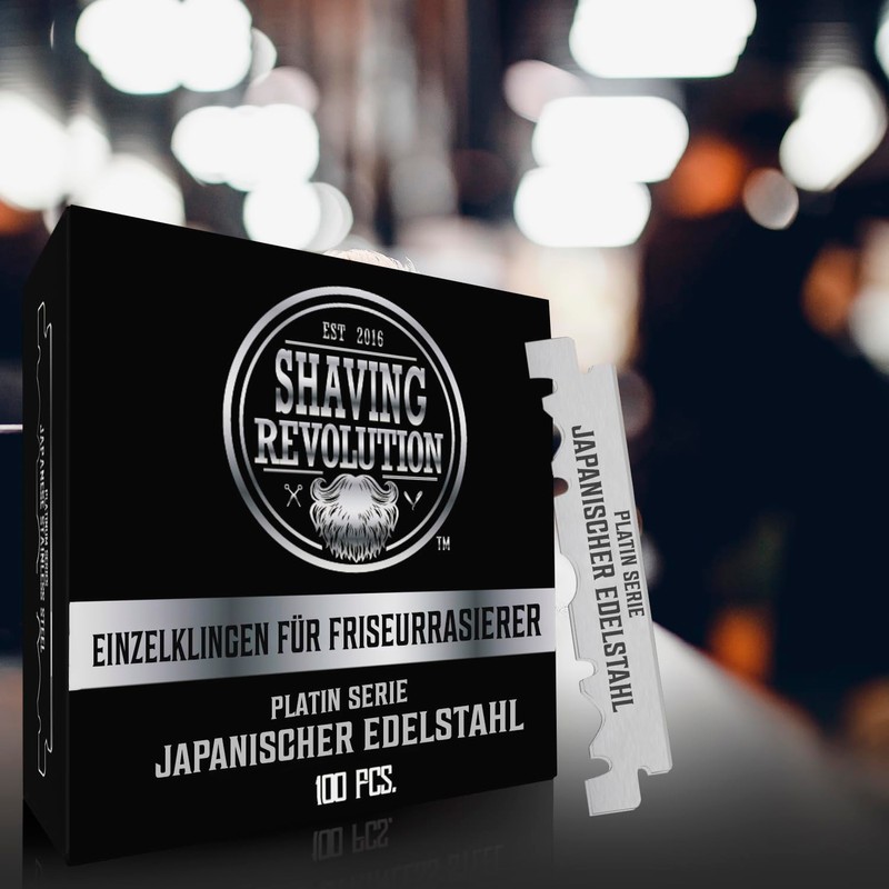 Shaving Revolution 100 x Razor Blades - Barber Razor Blades
